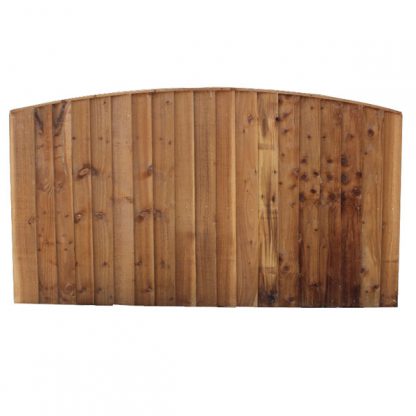 Vertical board round top panel